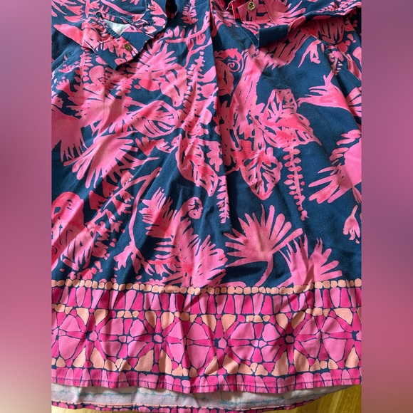 Lilly Pulitzer Lillith Tunic Night Caw Dress Size Medium - Picture 2 of 4